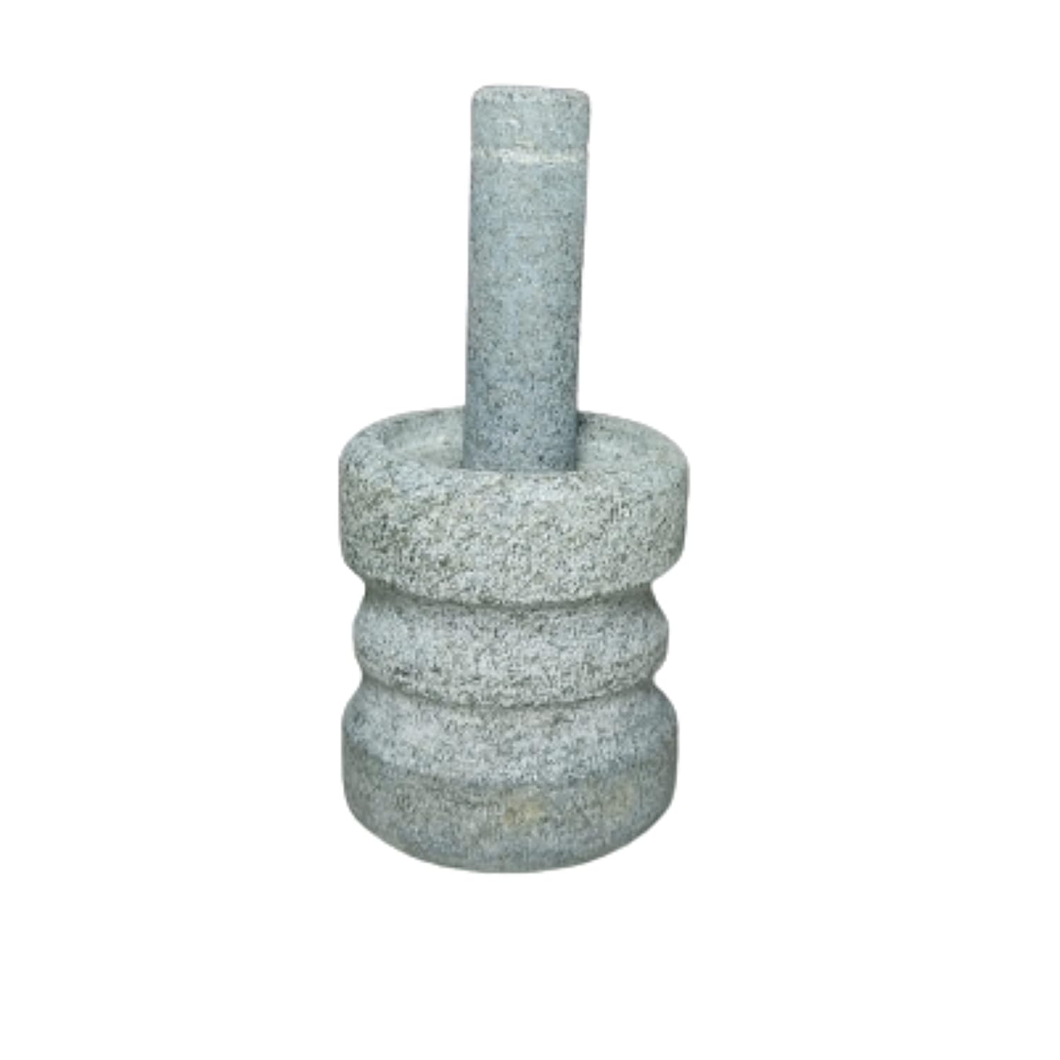 Miniature Stone Mortar and Pestle (Okhli) – Handcrafted Natural Granite Decorative Toy & Pooja Accessory – Perfect for Pretend Play, Rituals, and Miniature Displays